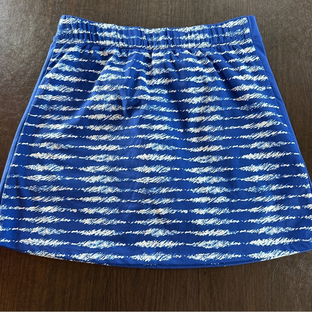 J Mclaughlin Chic Blue Patterned Mini Skort Sz Xs… - image 8